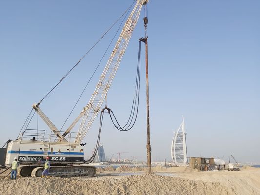450mm 260kw Potenziamento della capacità sismica Bvem Vibro Compaction Piling Driver Machine