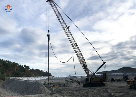 Vibroflot elettrico a alimentazione inferiore 180 kW Applicazione di costrizione di colonne di pietra offshore